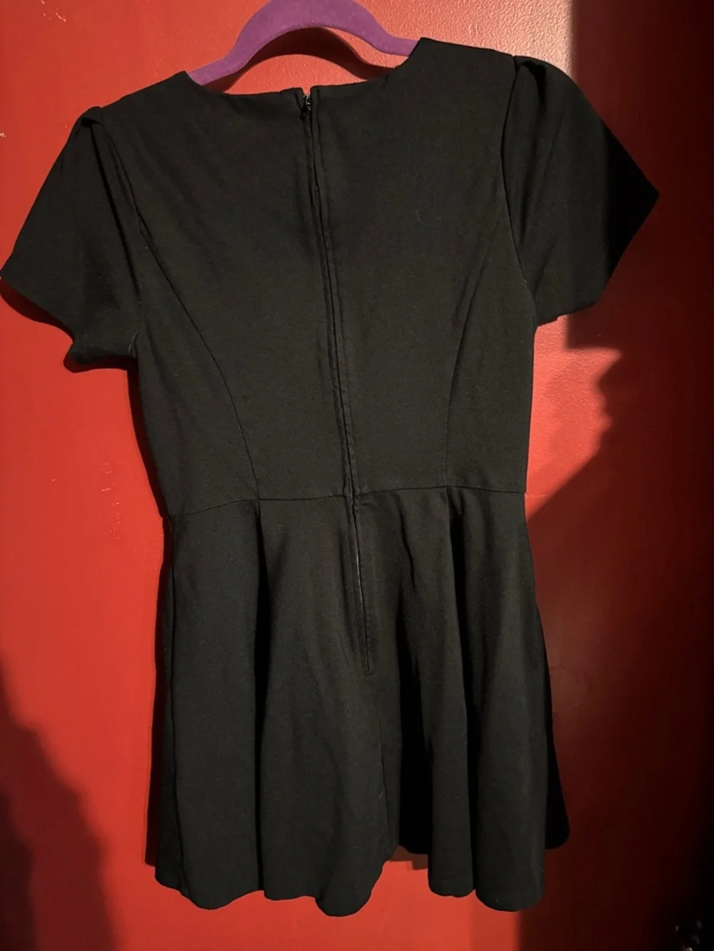 Black Woman’s Dress with Red Moth Graphic - Picture 2 of 2